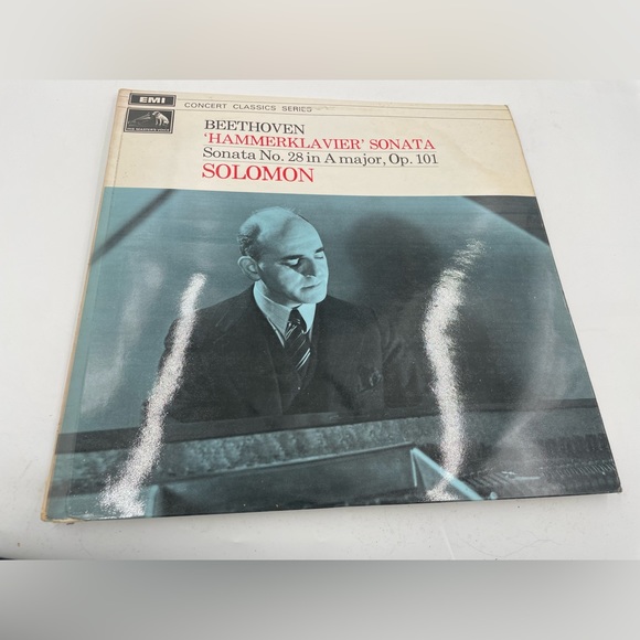 Solomon "Beethoven: Hammerklavier Sonata No. 28" EMI - HMV- XLP 30116 vinyl - Picture 1 of 4